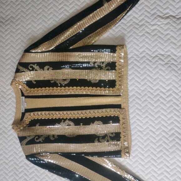 Vintage St. John's Sequined Dress Suit Set - Picture 2 of 7